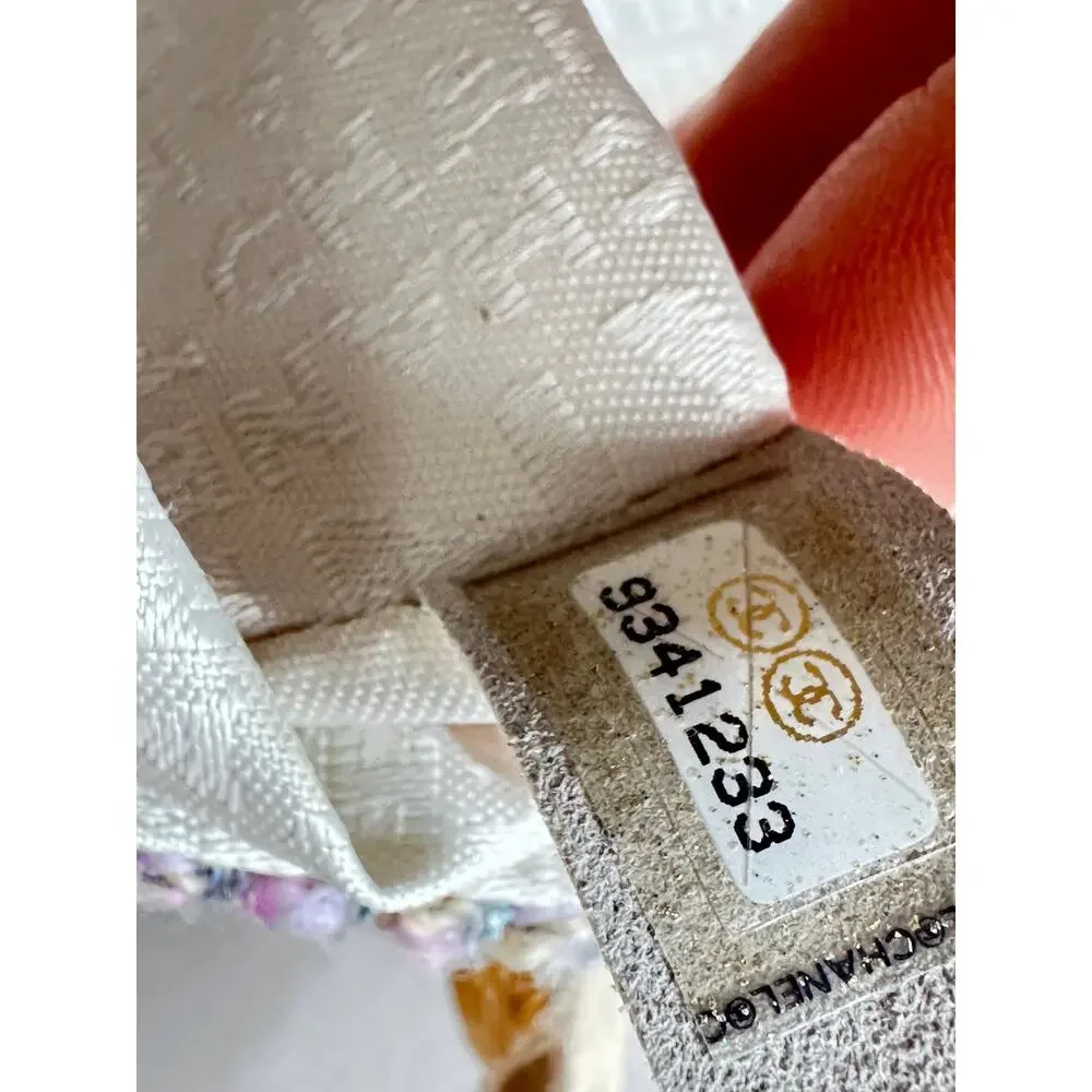 Chanel Fantasy Flap Bag Tweed Medium	Multicolor 74534